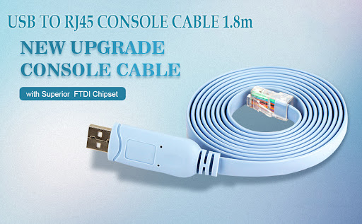 CABLESETC FTDI Chip USB to RJ45 Cisco Console Cable Adapter Converter Switch Router Windows Linux Mac RS-232