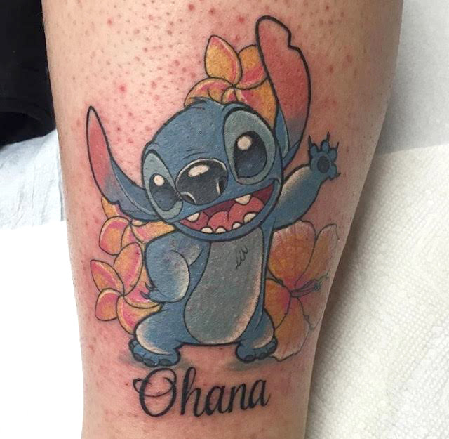 Стич Ohana тату