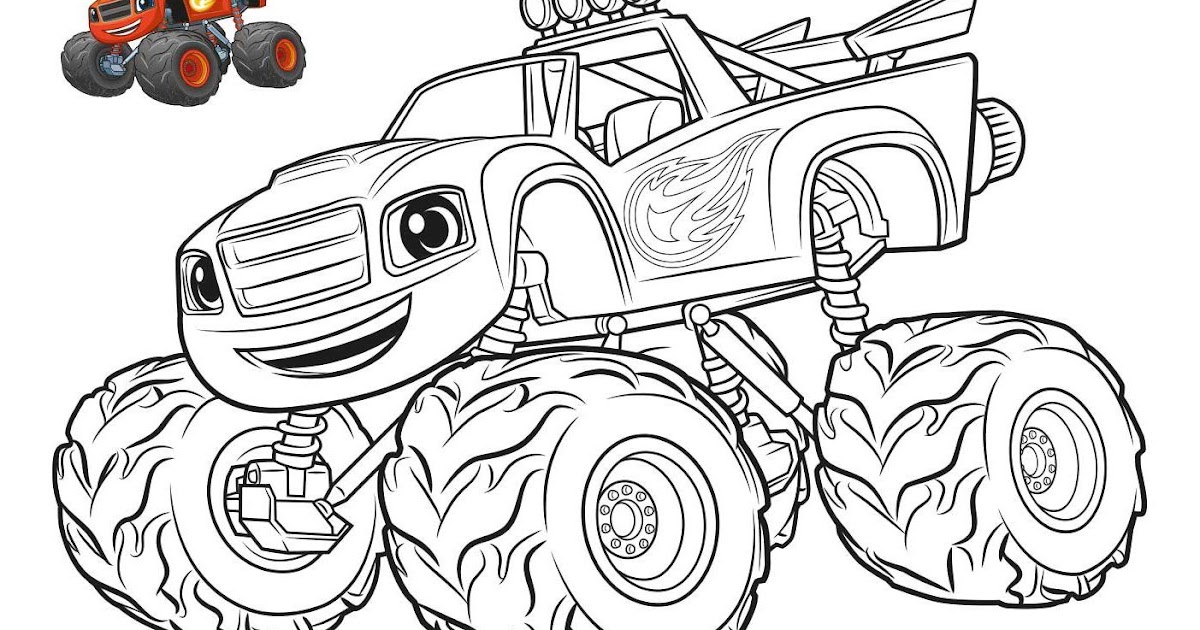 dessin à imprimer Dessin A Imprimer Blaze Et Les Monster Machine