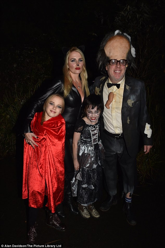 We are family: Vic Reeves and Nancy Sorrell bought along their twin girls Beth and Nell