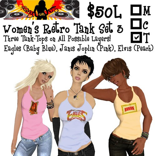 HTDJ! Women's Retro Tanks Set 3_Ad