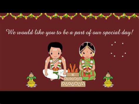 Mangalyam Tamil Brahmin South Indian Animated Wedding Mangalyam Tamil Brahmin South Indian Animated Wedding