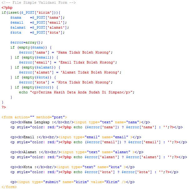 Cara membuat validasi menghindari duplicate entry menggunakan php