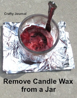 Easy Way to Remove Candle Wax from a Jar by Crafty Journal