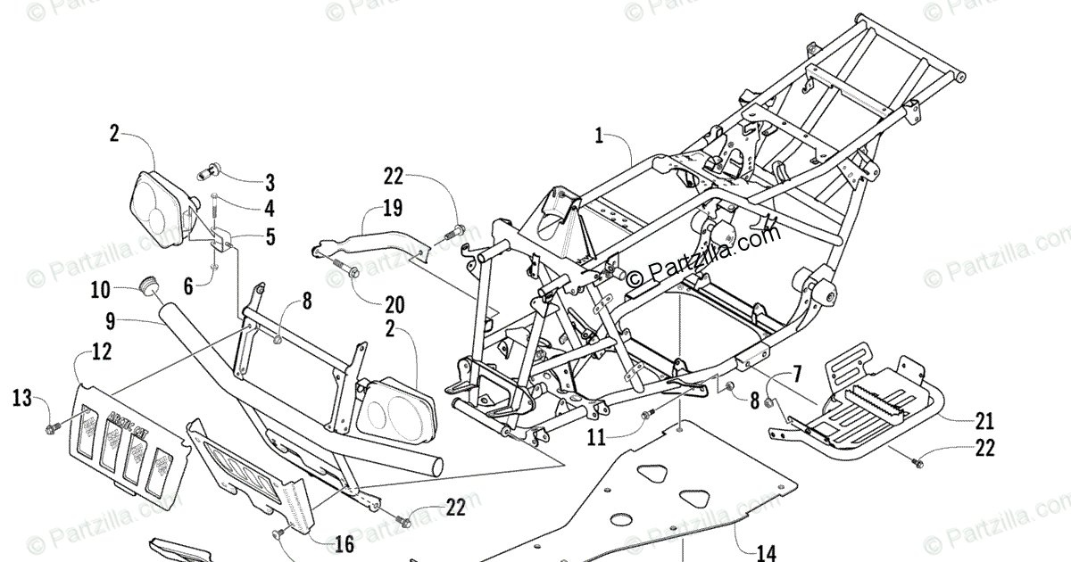 34 Arctic Cat 400 Parts Diagram