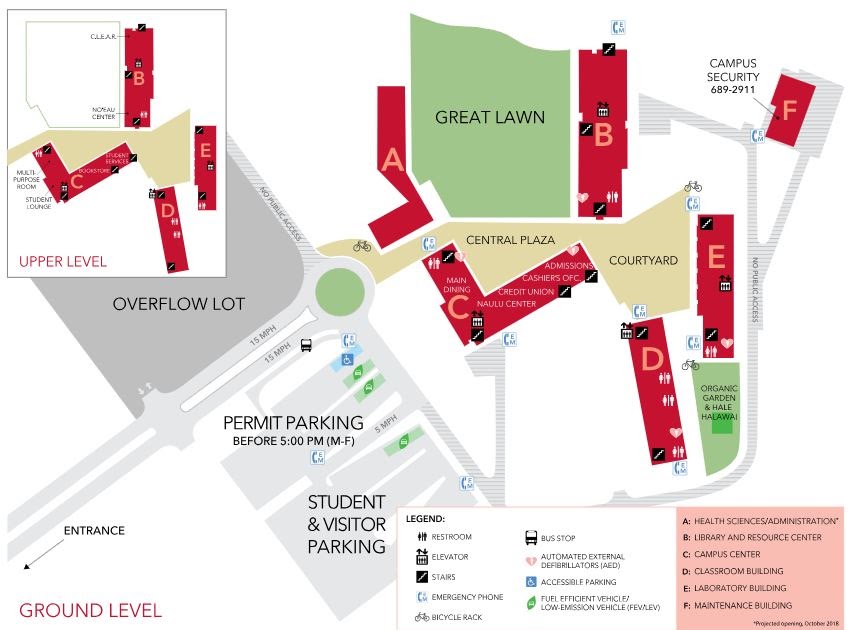Uh West Oahu Campus Map | Tourist Map Of English