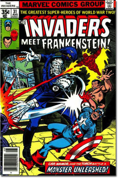 Isn't that just like the Frankenstein Monster...always invoking the Godwin clause. (Invaders #31)