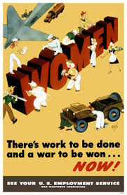 WWII propaganda poster for women to work WWII propaganda poster for women to work