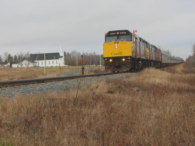 VIA's War Brides train at Beaver Brook, NB