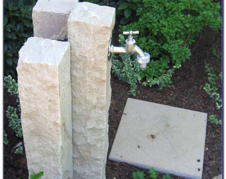 Saeulen Im Garten Gartengestaltung Idee