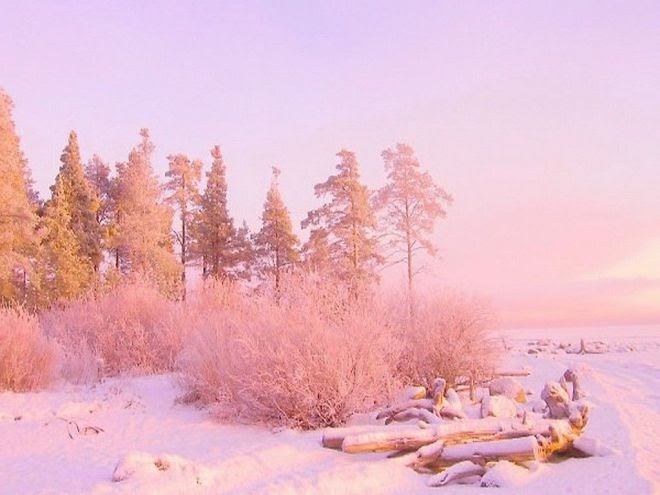 Aesthetic Vintage Winter Desktop Wallpaper