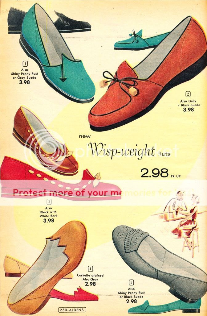 what-i-found: Aldens Catalog from 1956-57 - Even More Shoes!