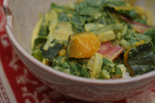 Coconut Veggie Curry by Eve Fox, Garden of Eating blog