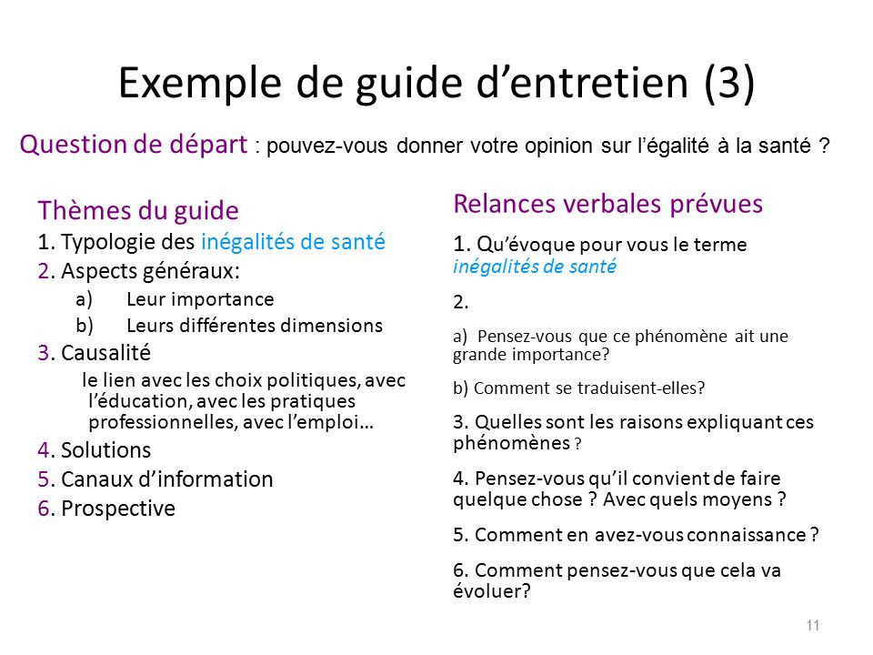Exemple De Guide D'entretien Qualitatif Pdf  EE Rumah