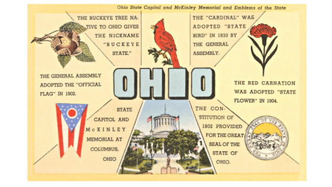 ohio postcard