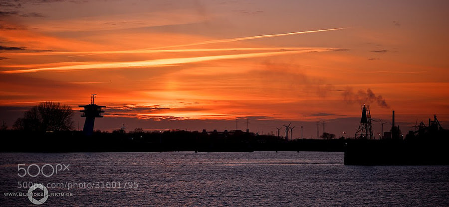 Sunset Bremen by Nico Frische (Blende2punkt8)) on 500px.com