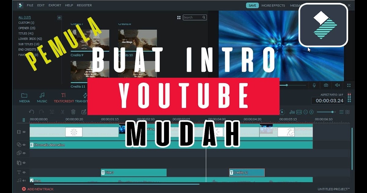 Membuat Intro Video Di Filmora