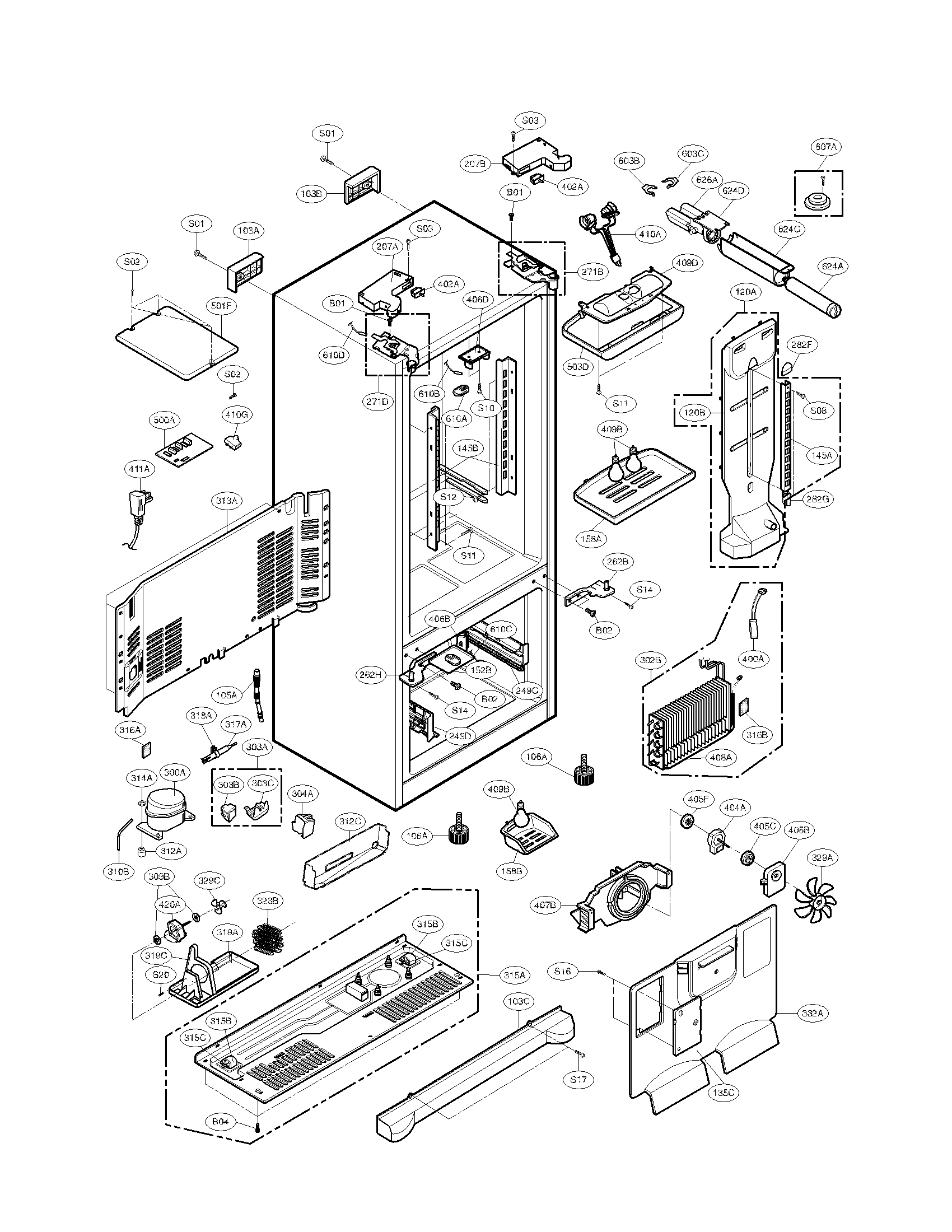 Wiring Diagram  33 Kenmore Elite Refrigerator Parts Diagram