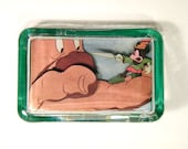 Mickey Mouse - Brave Little Tailor by Walt Disney Glass Dimensional Paperweight - tmhofherr