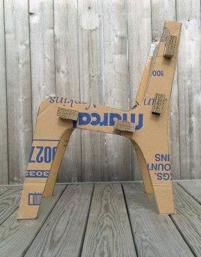 cardboard chair