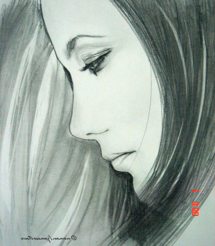 Sad Woman Drawing Images - Original file at image/png format. - kevinjoblog