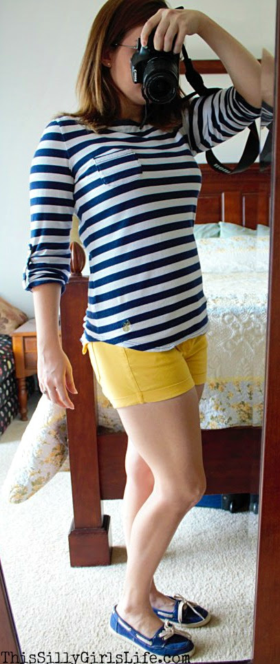 Casual Nautical Inspired Outfit from http://ThisSillyGirlsLife.com Casual Nautical Inspired Outfit from http://ThisSillyGirlsLife.com