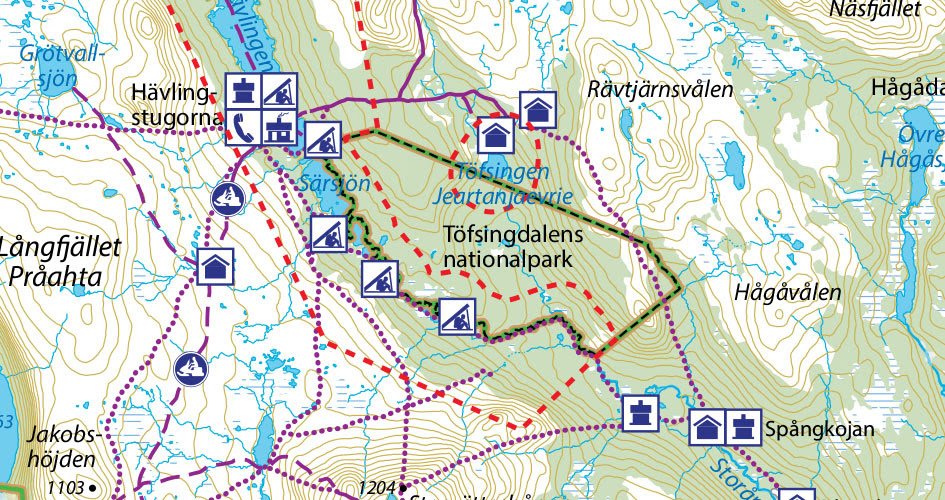 Fulufjället Vandringsleder Karta | Karta Mellersta