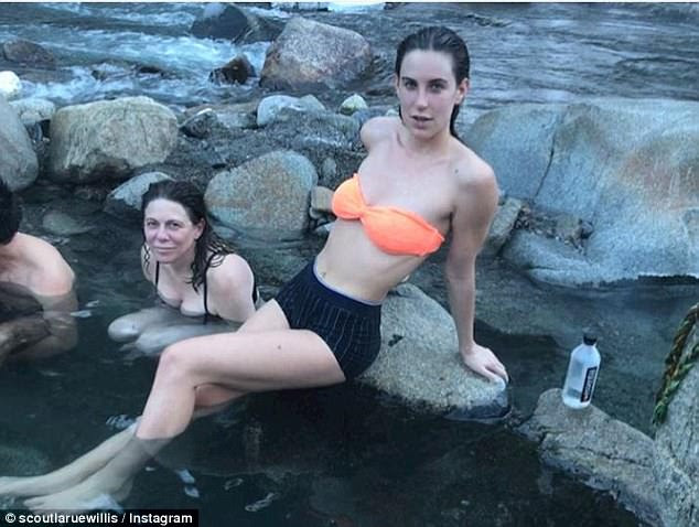 A pinup: Scout looked like a calendar girl as she sat on this boulder