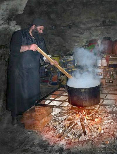 Αποτέλεσμα εικόνας για Гора Афон монах пищи кухня