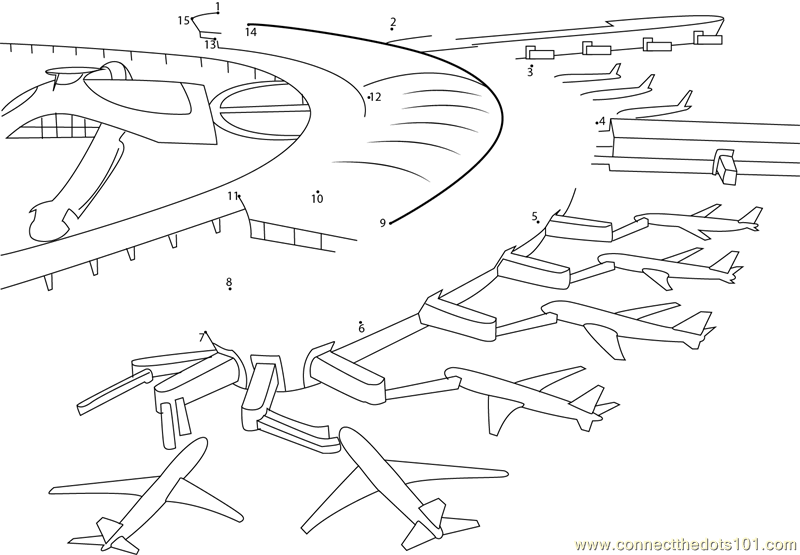 Airport Coloring Sheets Coloring Pages