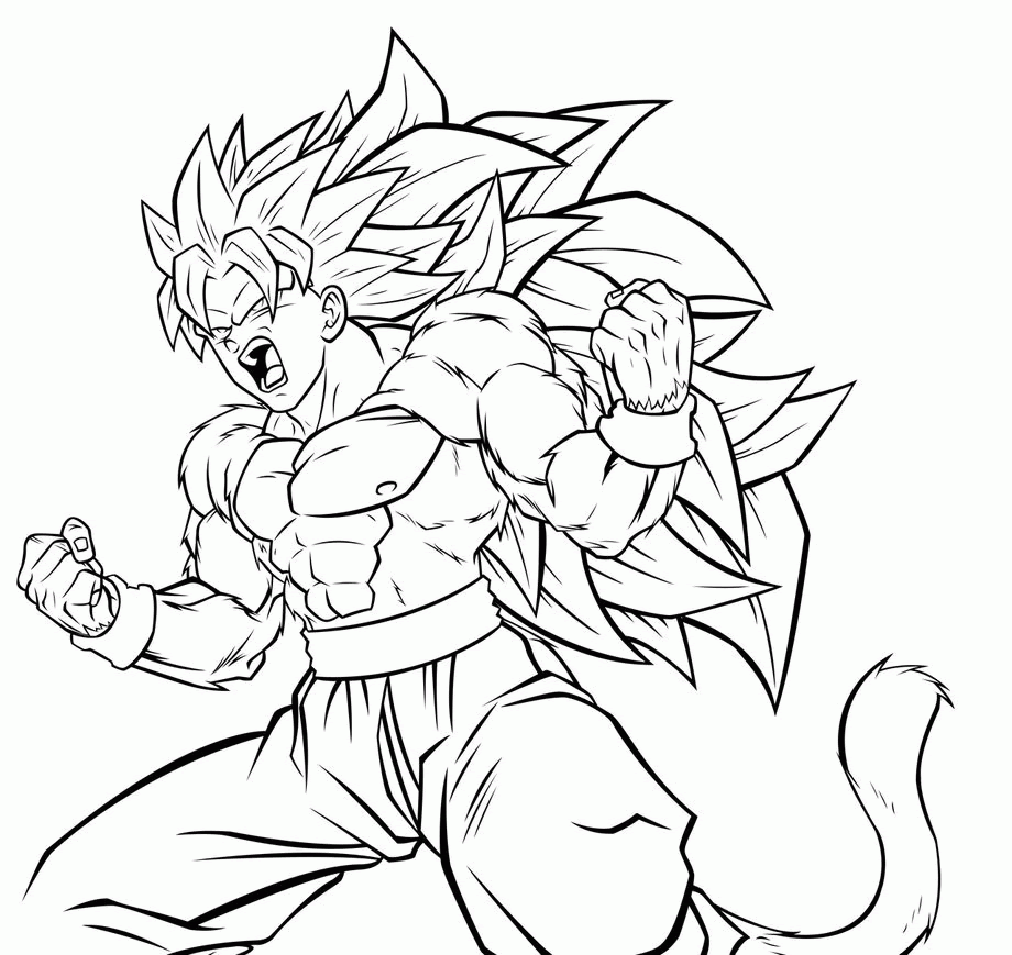 Meilleur Looking For Dessin Dragon Ball Z Sangoku Super Sayen 5
