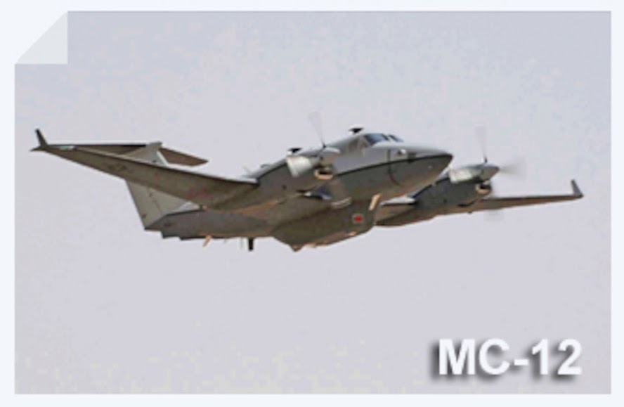 USAF MC-12 LIBERTY 1000 HOURS MC-12W ORIGINAL AIR FORCE VEL PATCH