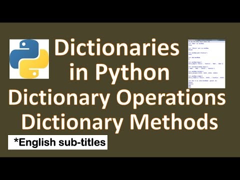 Python Tutorial 18 | Dictionaries