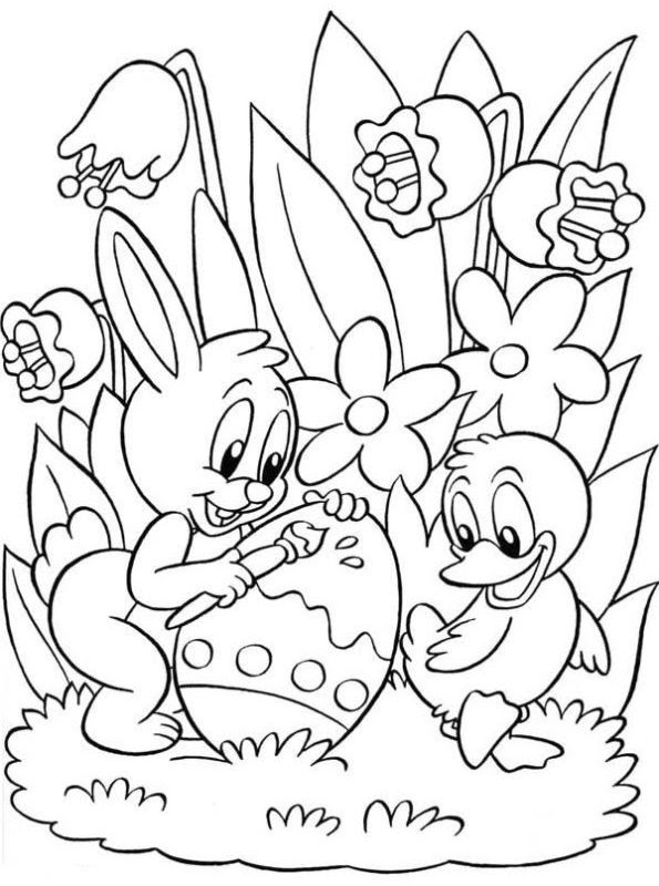 Wonderbaar kleurplaten en zo \u00bb Kleurplaten van pasen - Coloring Pages VT-63