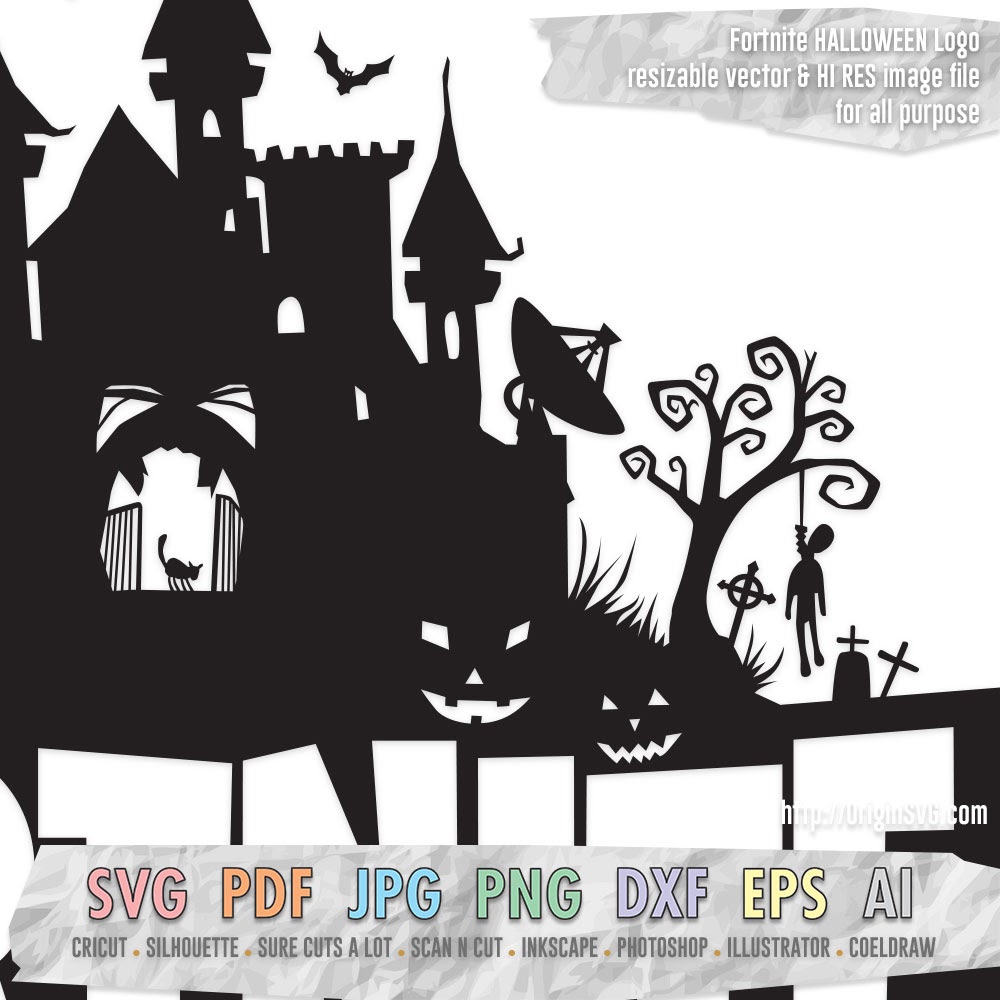 2135 Halloween Wall Svg SVG PNG EPS DXF File