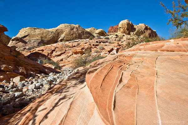 Valley of Fire, pure blue sky