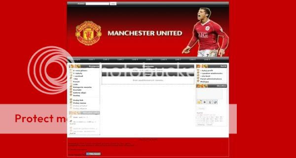 Free php-fusion Manchester United Football Web2.0 Theme