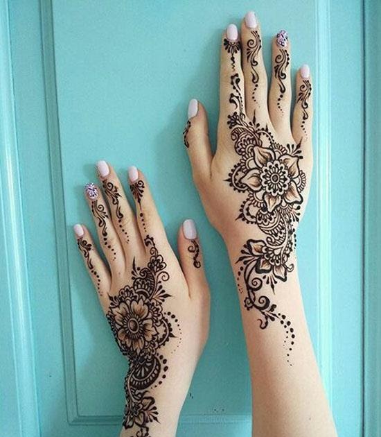 Henna Tangan Simple Cantik / 100 Gambar Henna Tangan Simple Dan Bagus