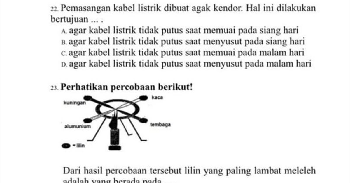 Pemasangan Kabel Listrik Dibuat Agak Kendur Bertujuan Agar