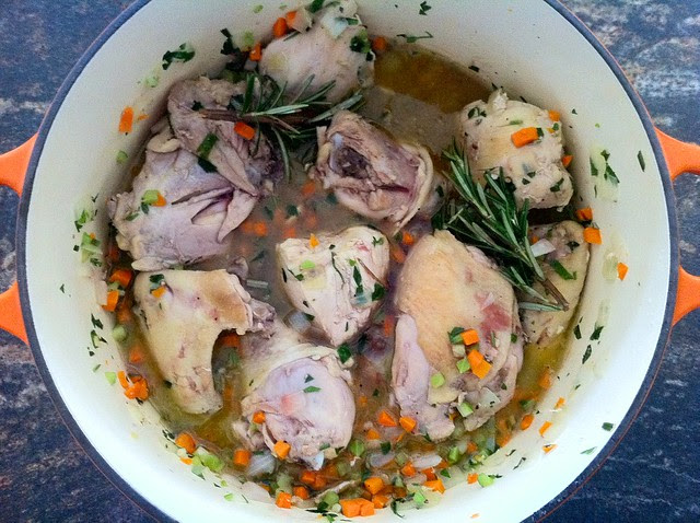 Red Wine Added to Chicken