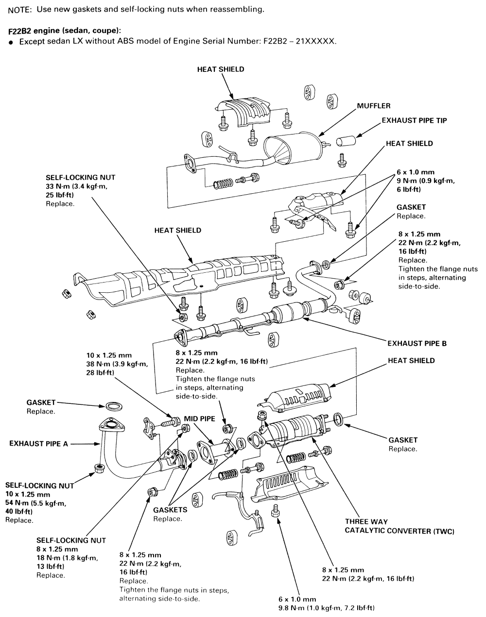 2005 Honda Civic Exhaust System Diagram