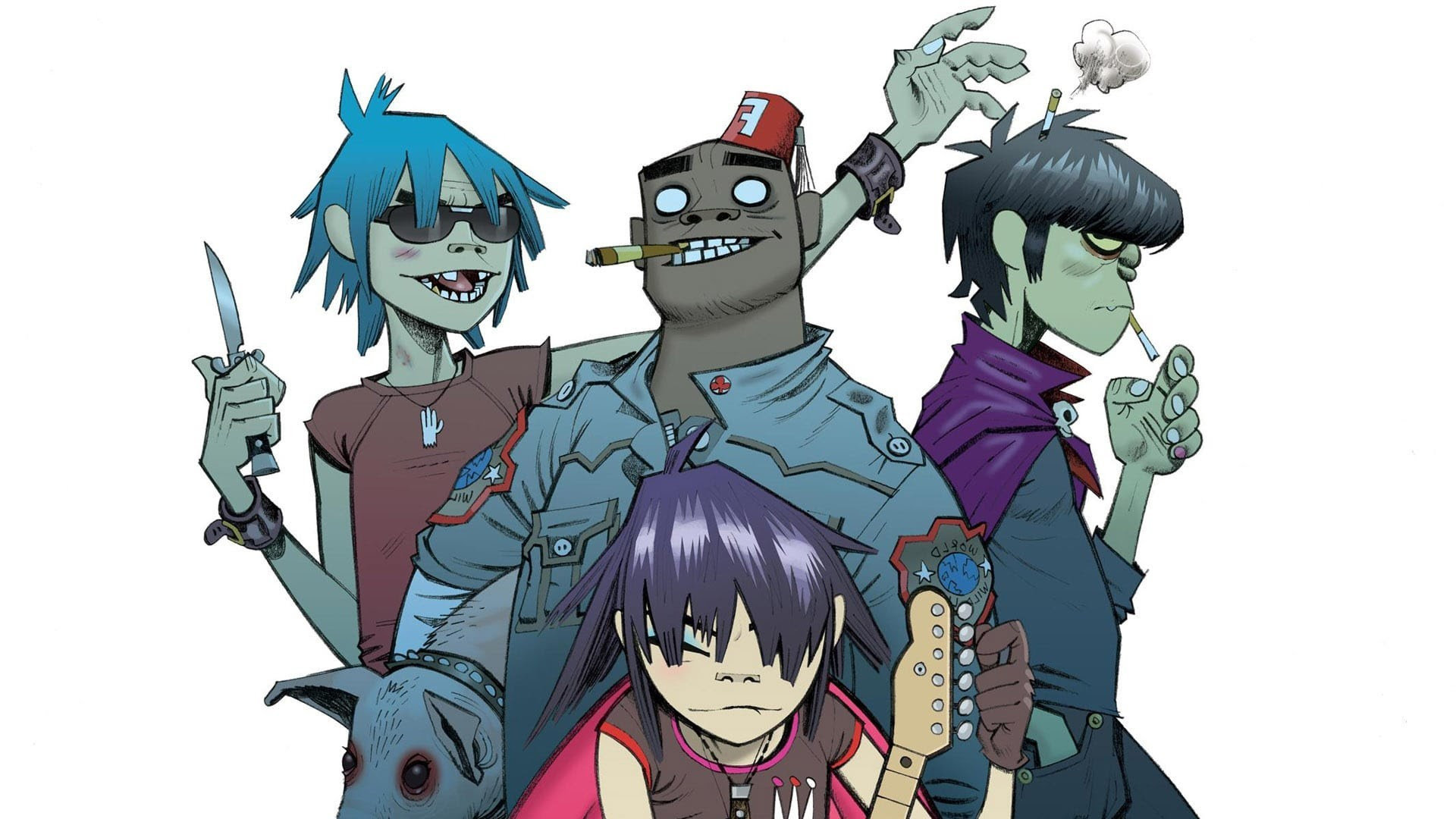 1080p Gorillaz 2d Wallpaper - Latest Download Wallpaper