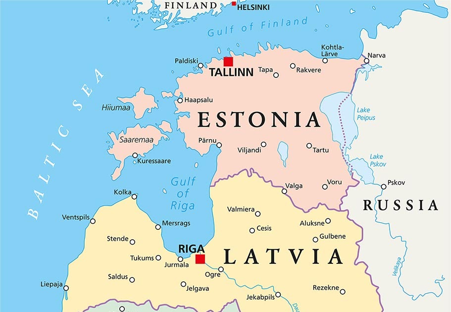 Baltiska Länder Karta | Karta Mellersta