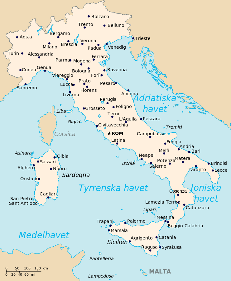 Flygplatser Italien Karta | Karta
