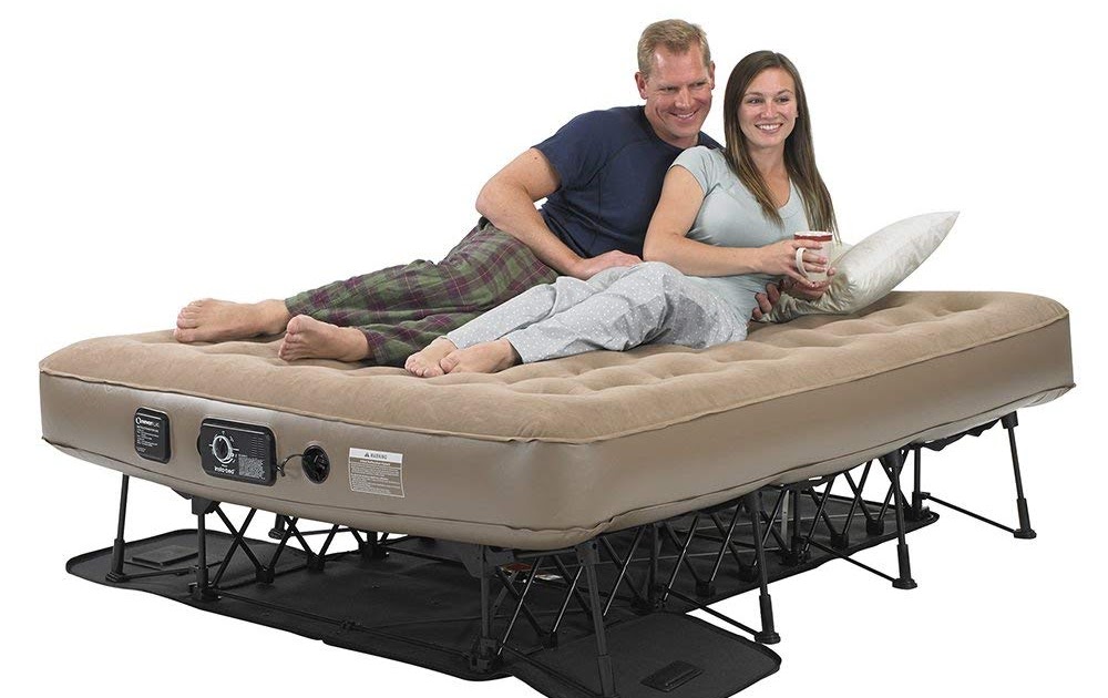 quest queen size raised air mattress