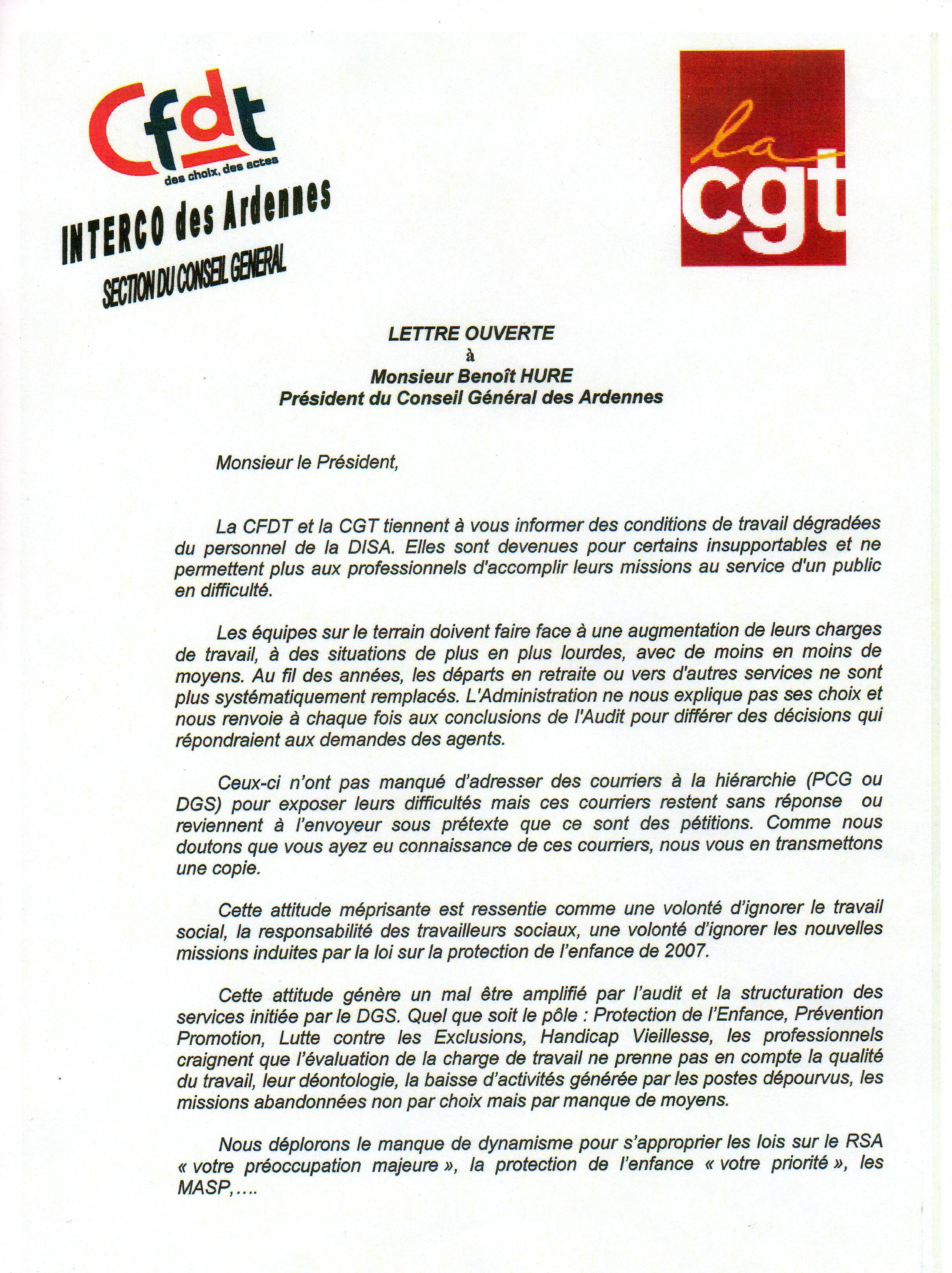 Lettre Harcelement Au Travail  Brochure "Stress ­ Harcèlement moral
