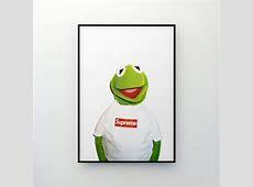 Supreme x Kermit the Frog Original poster by youbetterfly Supreme x Kermit the Frog Original poster by youbetterfly
