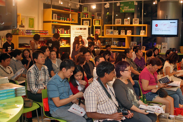 Chef Sho Naganuma presented to a full audience for the DBS Masterclass at AFC Studio
