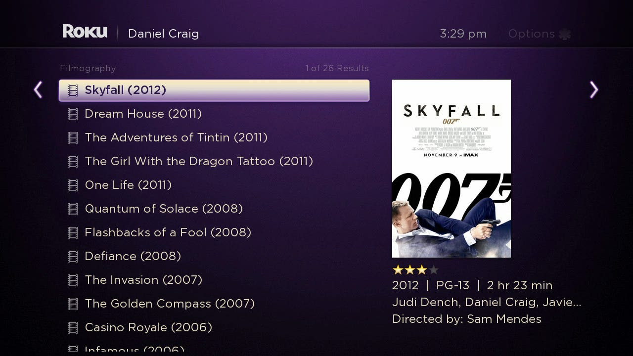 roku 3 search results for actor