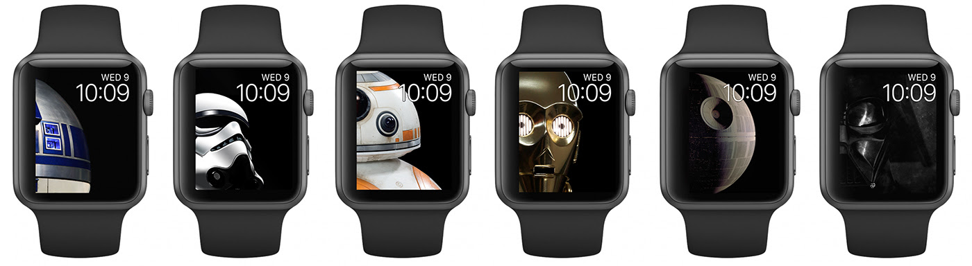 4K wallpaper: Darth Vader Apple Watch Wallpaper
